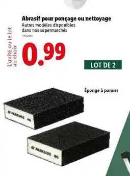Lidl Abrasif pour ponçage ou nettoyage offre