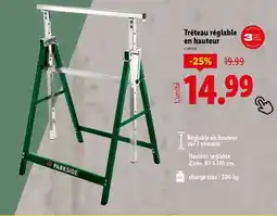 Lidl Tréteau réglable en hauteur offre