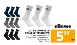 Trafic Lot de 3 paires de chaussettes homme offre