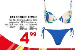 Trafic Bas de bikini femme offre