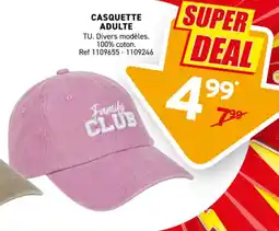 Trafic Casquette adulte offre