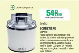 Extra Sorbetière offre