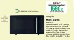 Extra Micro ondes offre