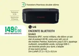 Extra Enceinte bluetooth offre