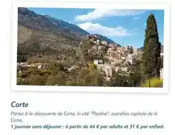 TUI Corte offre