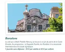 TUI Barcelone offre