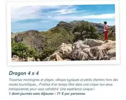 TUI Dragon 4 x 4 offre