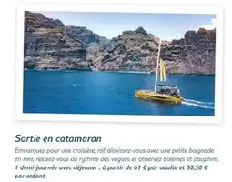 TUI Sortie en catamaran offre
