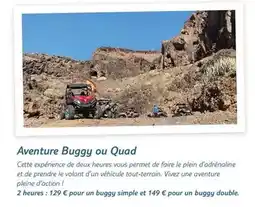 TUI Aventure buggy ou quad offre