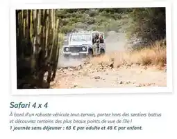 TUI Safari 4 x 4 offre