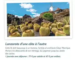 TUI Lanzarote d'une côte à l'autre offre