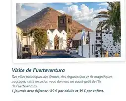 TUI Visite de fuerteventura offre