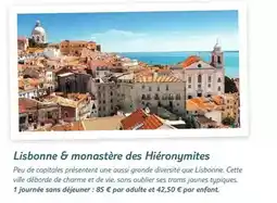 TUI Lisbonne & monastère des hiéronymites offre