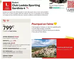 TUI Budoni club lookéa sporting sardinia 4 offre