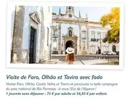 TUI Visite de faro, olhão et tavira avec fado offre
