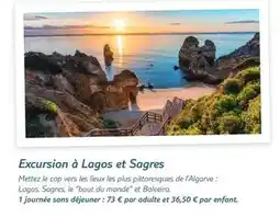TUI Excursion à lagos et sagres offre