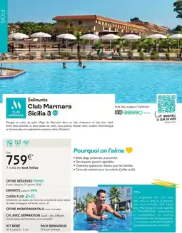 TUI Selinunte club marmara sicilia 3 offre