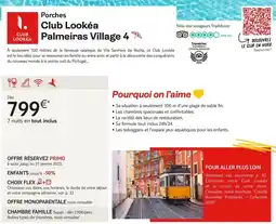 TUI Porches club lookéa palmeiras village 4 offre