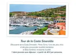 TUI Tour de la costa smeralda offre
