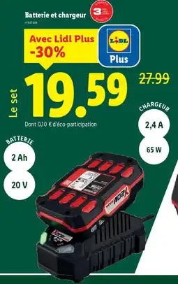 Lidl Batterie et chargeur offre