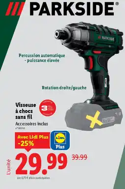 Lidl Visseuse à chocs sans fil offre