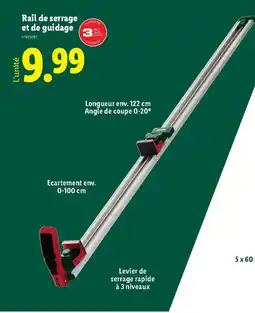 Lidl Rail de serrage et de guidage offre