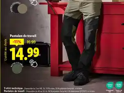 Lidl Pantalon de travail offre