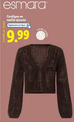 Lidl Cardigan en maille ajourée offre