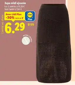 Lidl Jupe midi ajourée offre