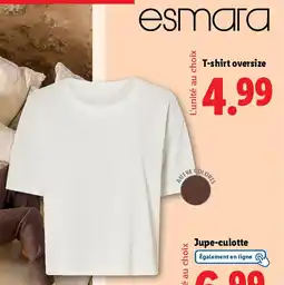 Lidl T shirt oversize offre