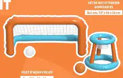 Lidl Filet d'aqua volley ou set de but et panier gonflables offre