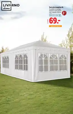 Lidl LIVARNO home Tente de réception XL offre