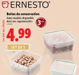 Lidl ERNESTO Boîtes de conservation offre