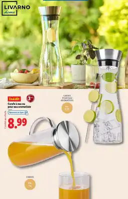 Lidl LIVARNO home Carafe à eau ou pour eau aromatisée offre