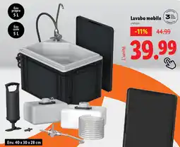 Lidl Crivit Lavabo mobile offre