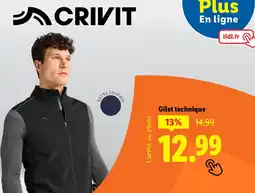 Lidl Crivit Gilet technique offre