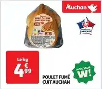 Auchan Supermarché Auchan - poulet fumé cuit offre