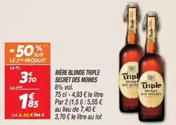 Netto Secret des moines - bière blonde triple offre