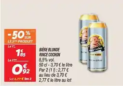 Netto Rince cochon - bière blonde offre