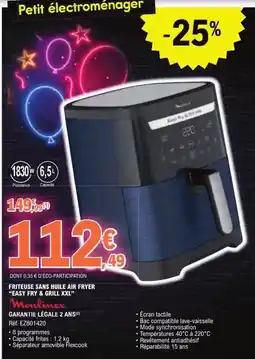 E.Leclerc Moulinex - perteuse sans huile air fryer offre