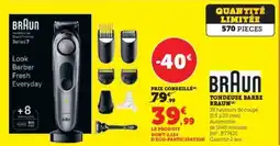 Hyper U BRAUN Tondeuse Barbe offre