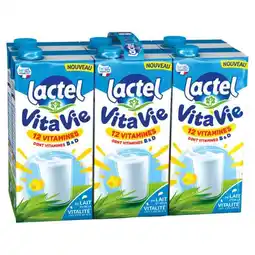 Carrefour LACTEL Lait U.H.T Vitavie 12 vitamines offre