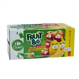 Carrefour CARREFOUR CLASSIC' Gourdes aux fruits Fruit&Cie Maxi Pack offre