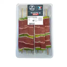 Carrefour Brochettes de boeuf gourmandes CARREFOUR Le Marché offre