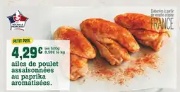 Manger Bouger ailes de poulet assaisonnées au paprika aromatisées offre