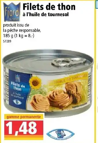 Norma Filet de thon offre