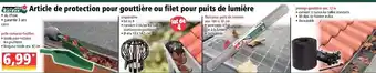 Norma Article de protection pour gouttière ou filet pour puits de lumière offre