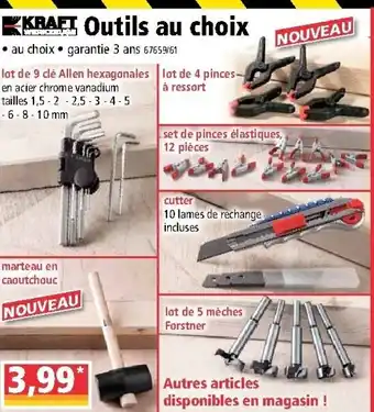 Norma Outils au choix offre
