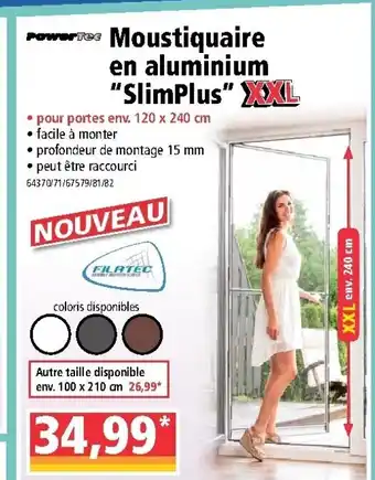 Norma Moustiquaire en aluminium "SlimPlus" offre