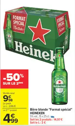 Carrefour HEINEKEN Bière blonde Format spécial offre